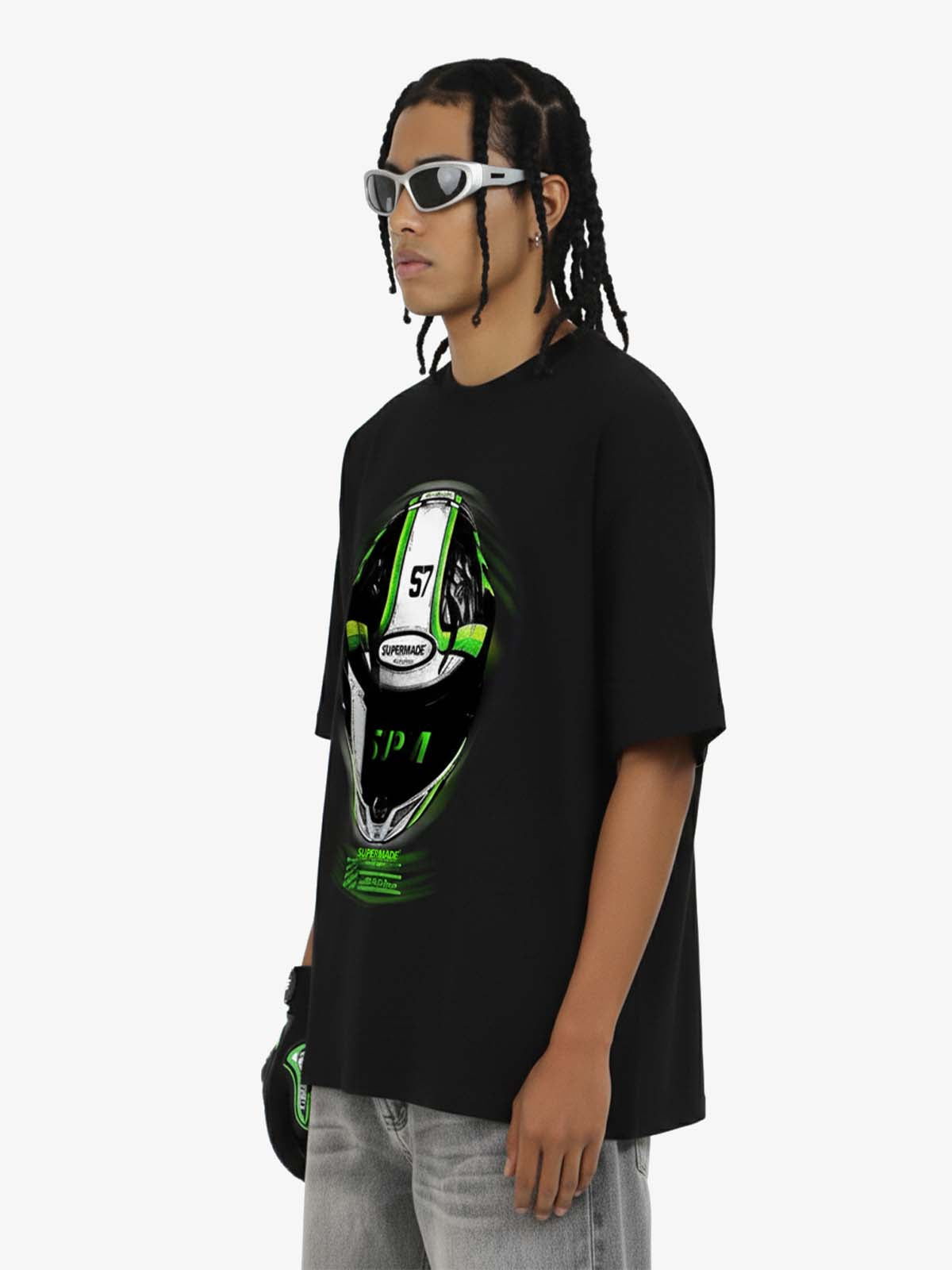 Motorcycle Helmet Graphic T-Shirt 