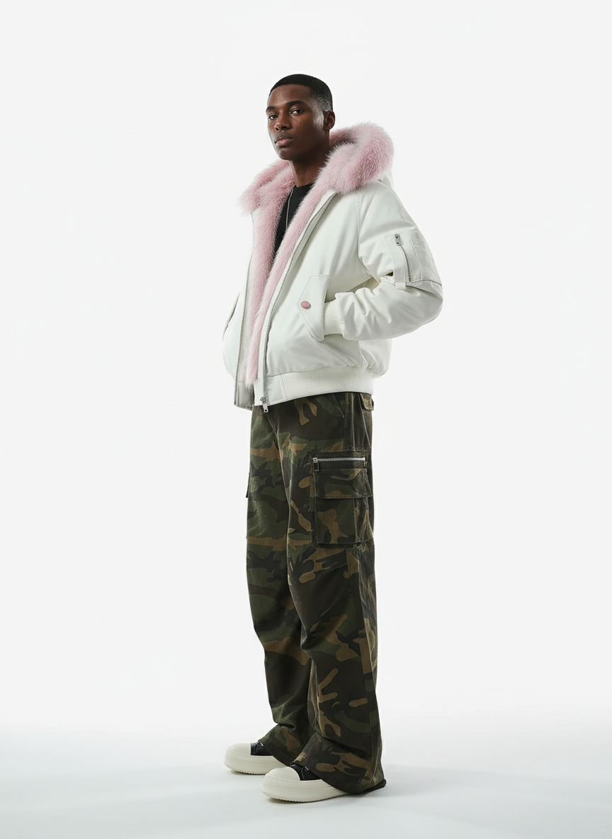 Vintage Multi-Pocket Functional Camo Cargo Pants 