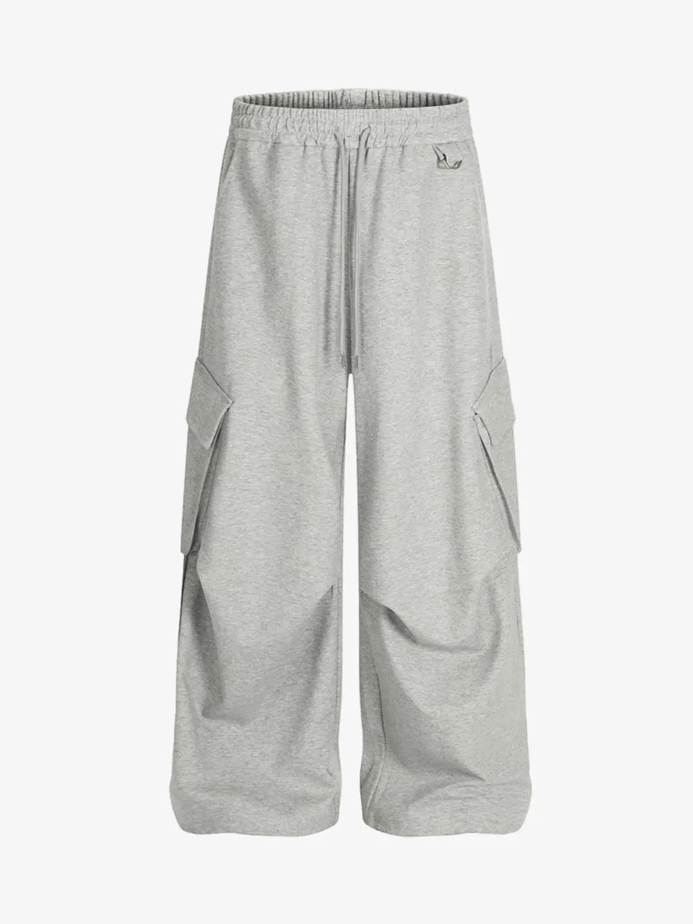 Wrinkled Detail Multi-Pocket Cargo Sweatpants 