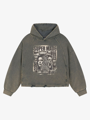 Sweat à capuche Washed Screaming