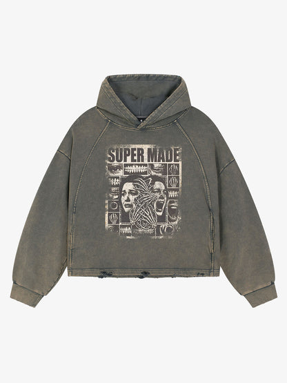 Sweat à capuche Washed Screaming