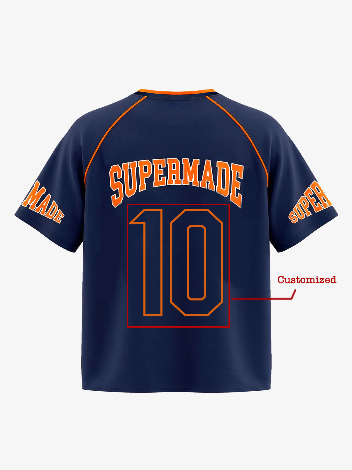 Supermade Color-Blocked Sport Jersey Pattern Customization 