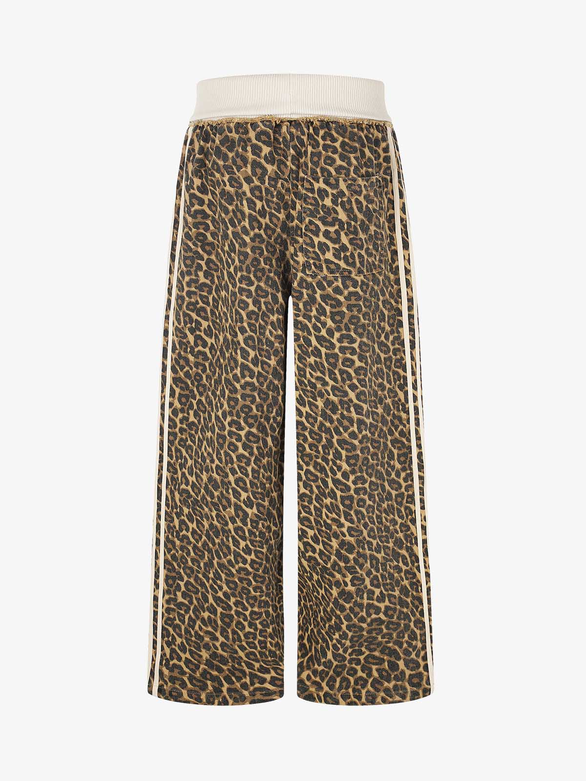 Leopard Patchwork Sweatpants