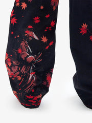 American Retro Red Maple Leaf Heavy-duty Jeans