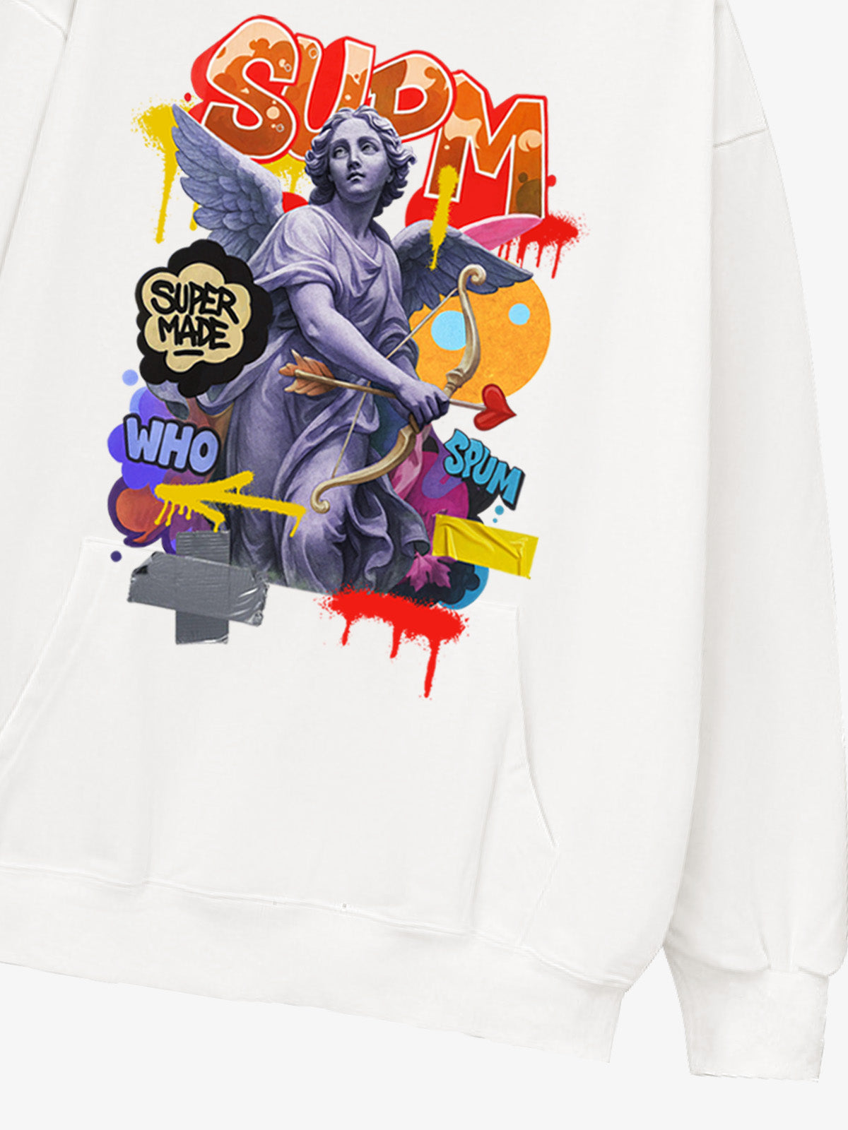 Supermade Cupid Statue Hooded Sweatshirt 