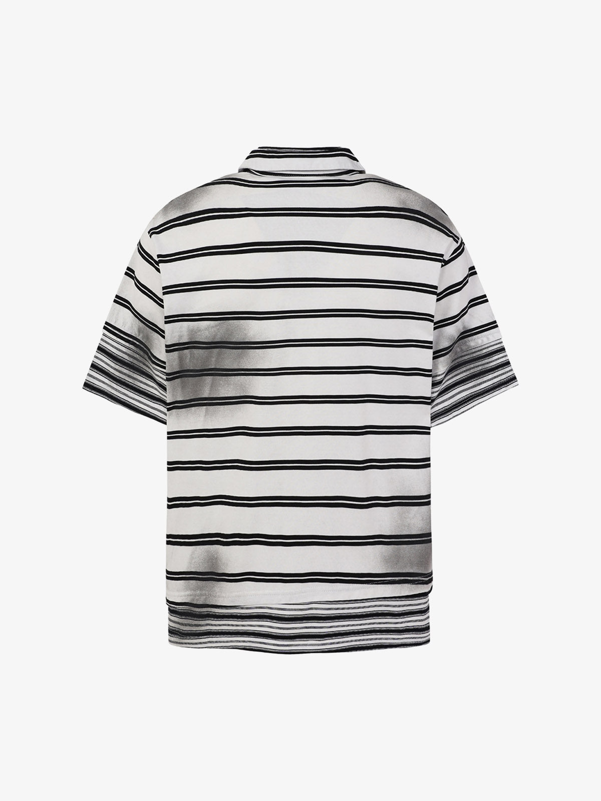 Striped Half-Zip Pullover Sweater – Cotton Blend Classic Fit Lightweight Knit