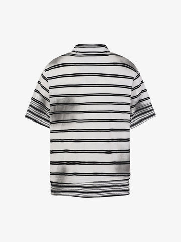 Striped Half-Zip Pullover Sweater – Cotton Blend Classic Fit Lightweight Knit