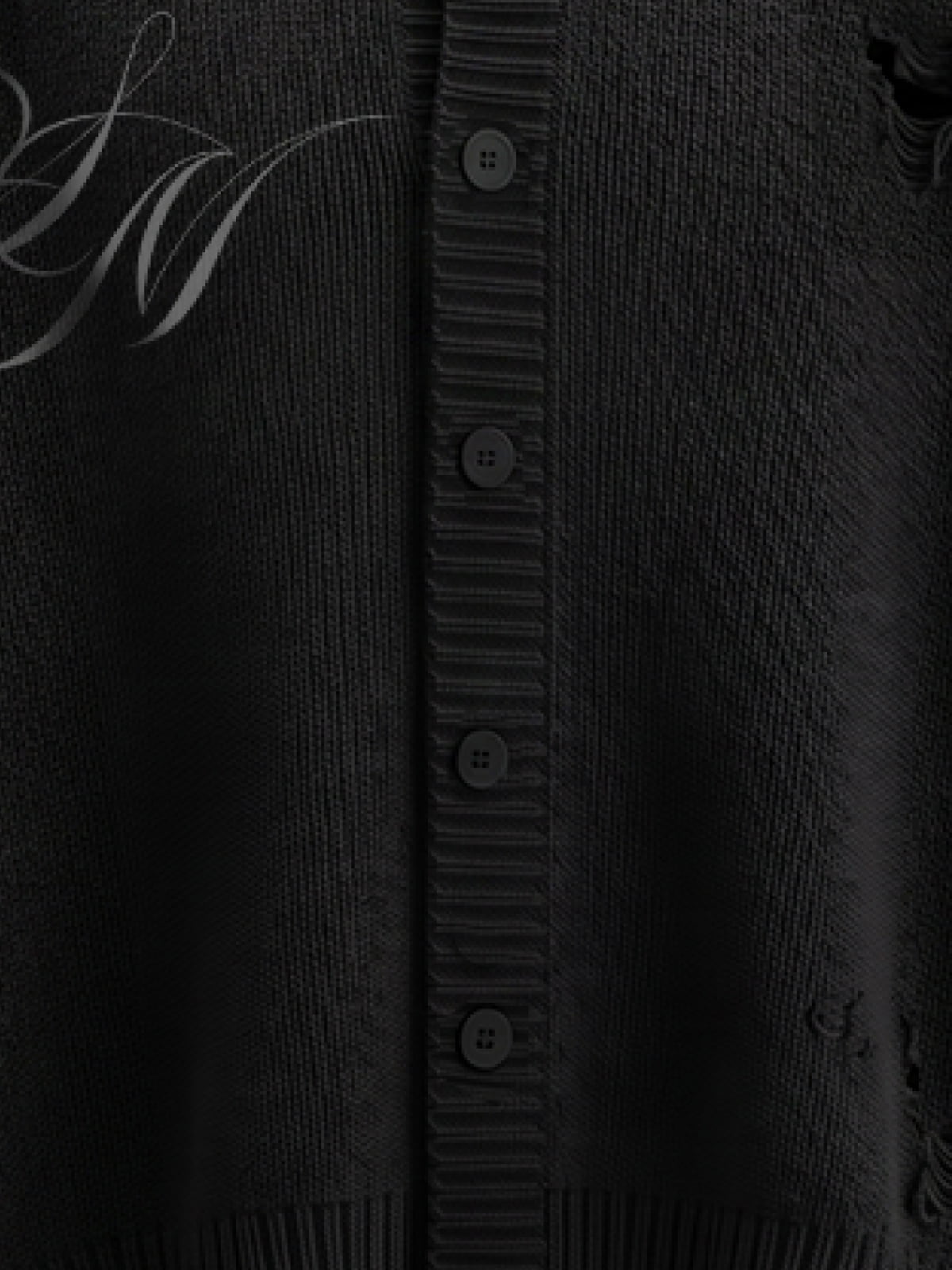 Evil Dragon Print Knit Cardigan