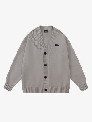 Cotton Blend Oversized V-Neck Cardigan Sweater for Men and Women 