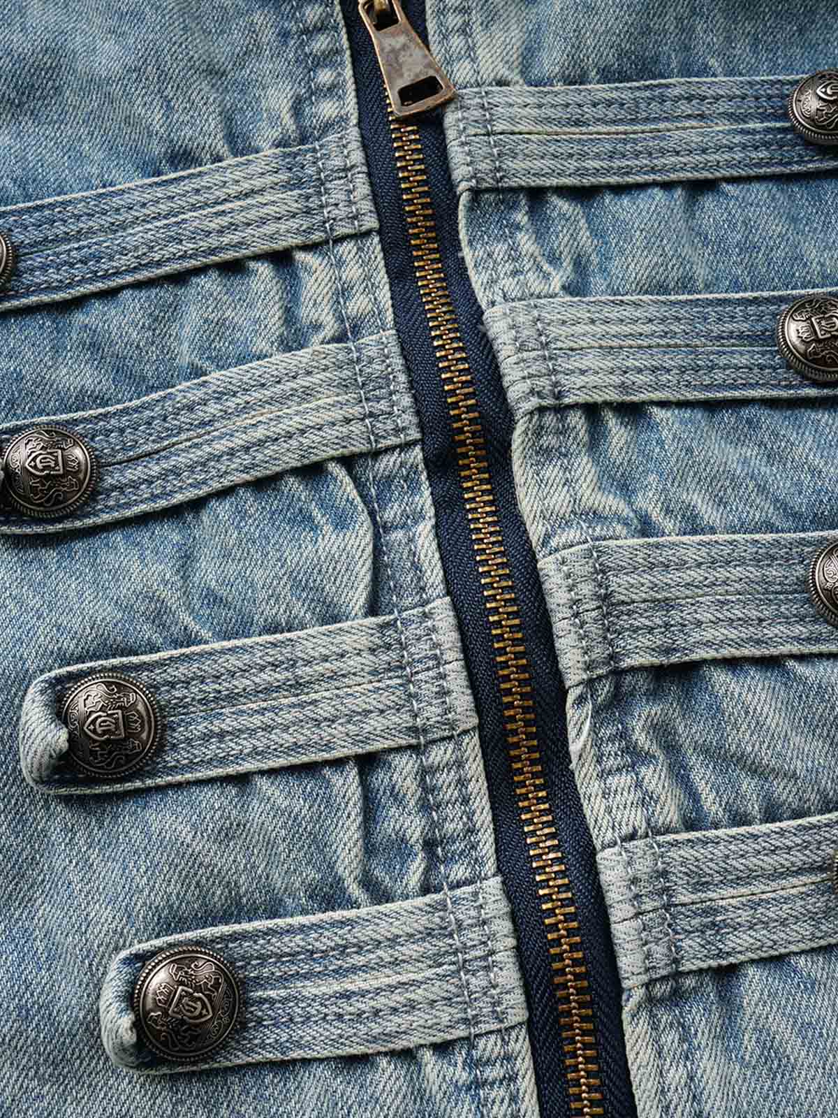 Napoleon Cropped Denim Jacket