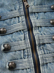 Napoleon Cropped Denim Jacket