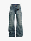 Distressed Washed Jeans