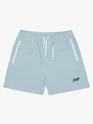 Minimalist Zip Pocket Drawstring Shorts