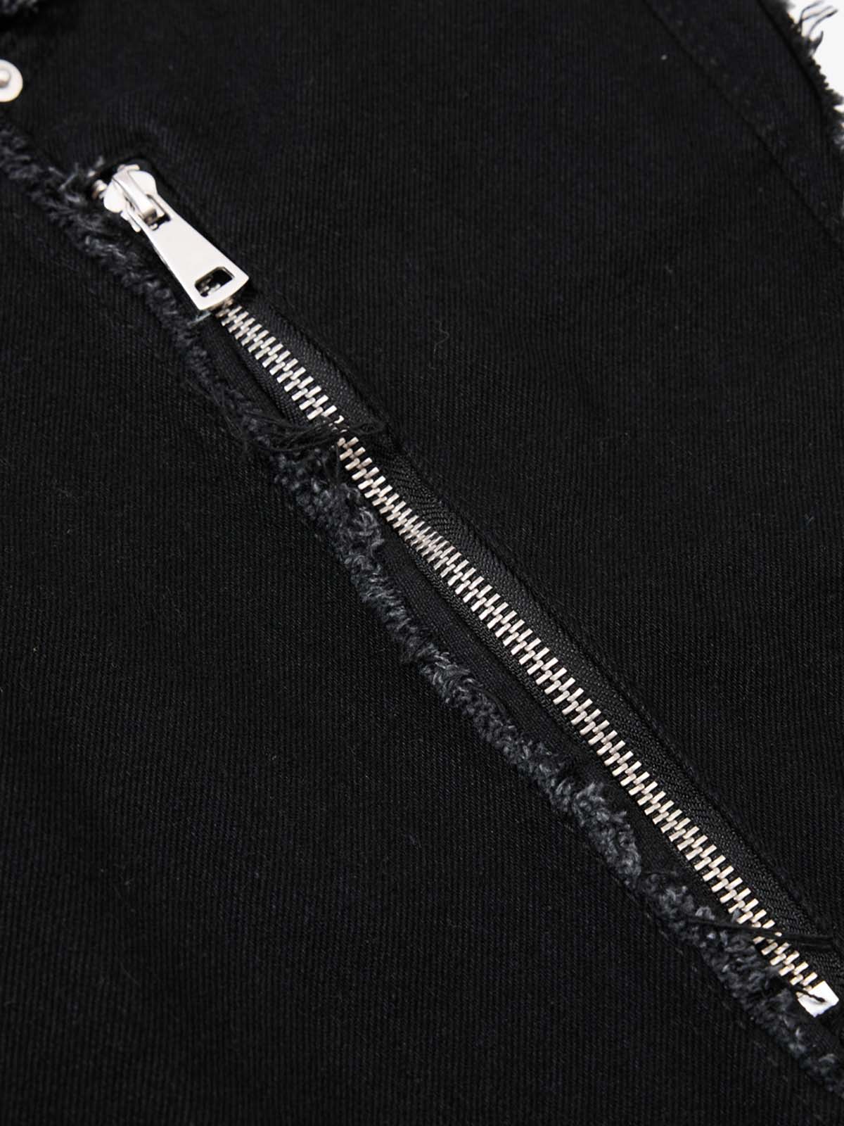 Metal Multi-Zip Heavy-Duty Jeans