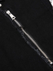 Metal Multi-Zip Heavy-Duty Jeans