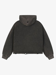 Tactical Vest Graphic Washed Boxy Hoodie