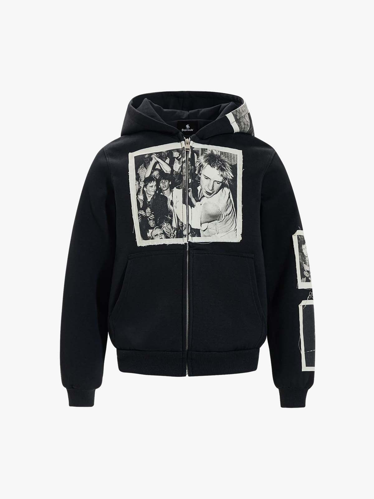 Stylish Graphic Hoodie with Unique Photo Print Design 