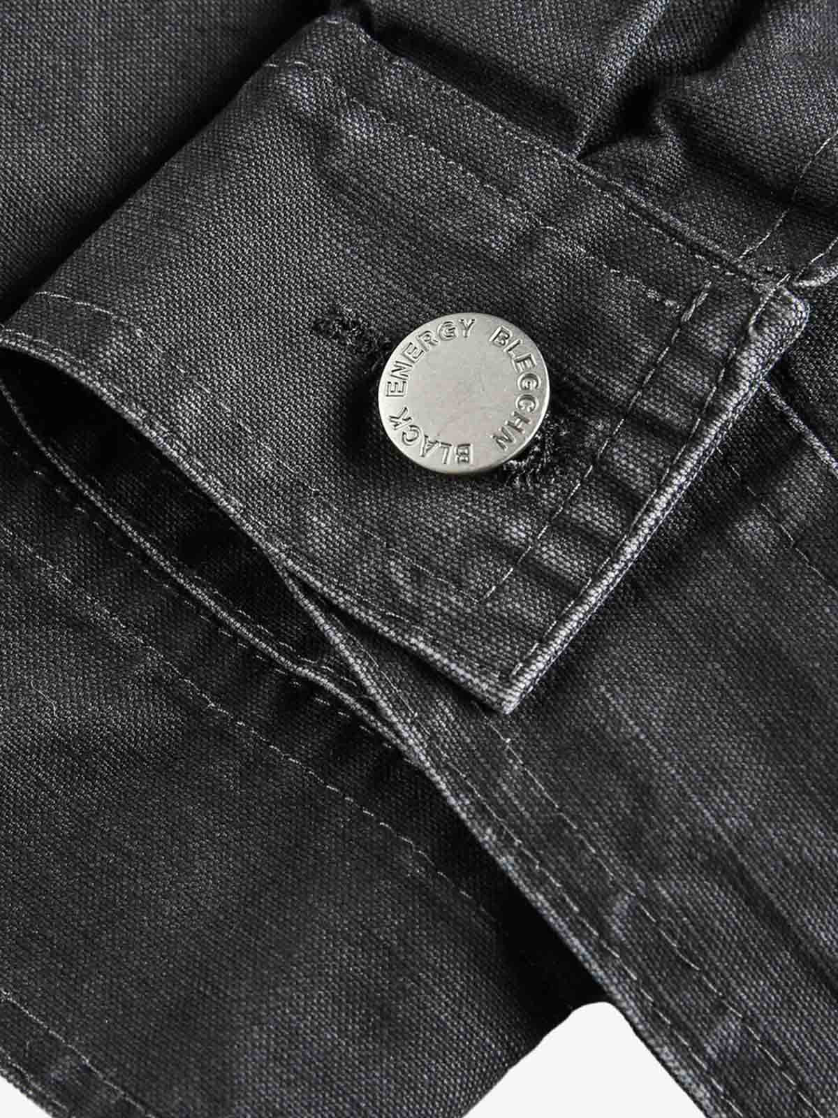 Clean Cut Leather Contrast Collar Pocket Jacket