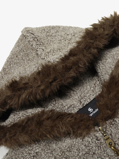 Cozy Hooded Jacket with Faux Fur Trim for Winter and Fall 