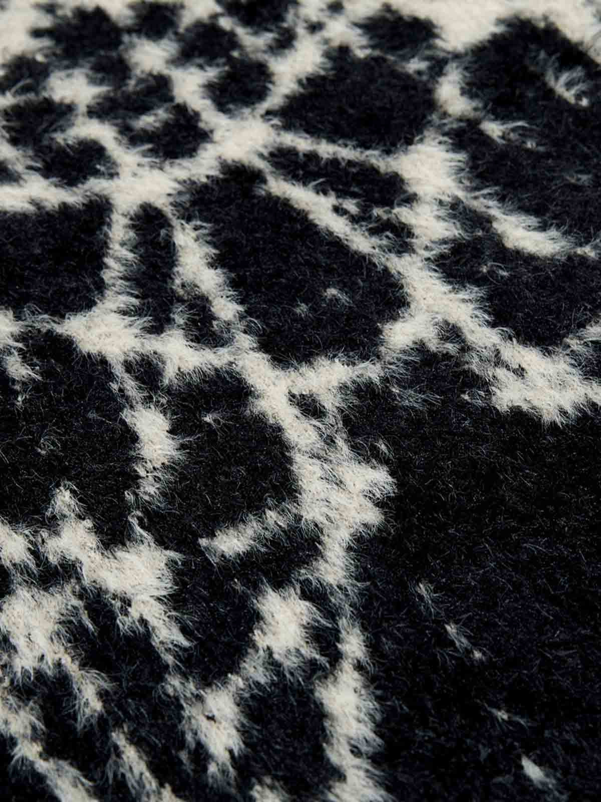 Abstract Ink Print Knit Sweater