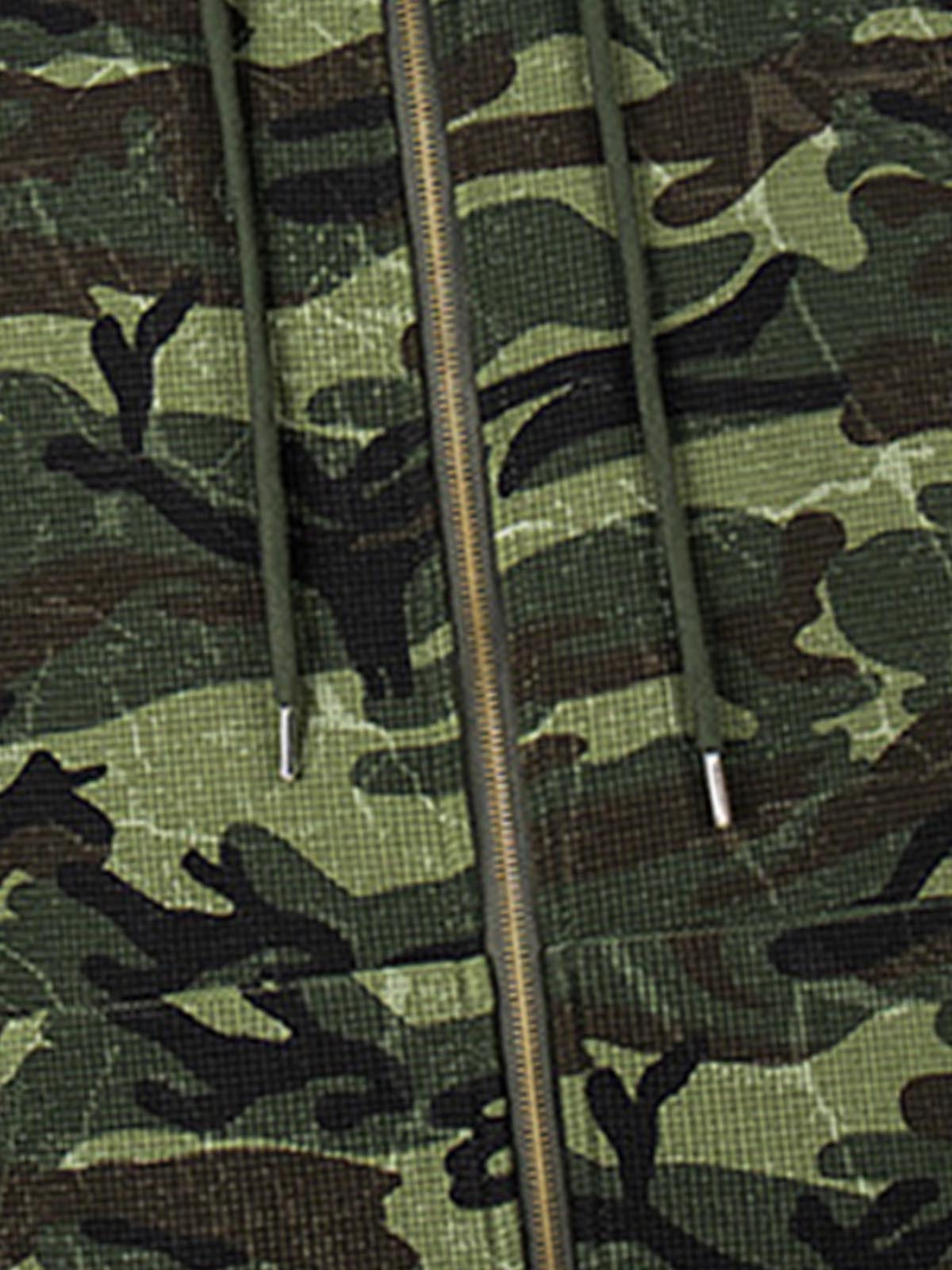 Camo Waffle-Knit Hoodie; Classic Camouflage / M, Classic Camouflage / L, Classic Camouflage / XL