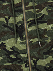 Camo Waffle-Knit Hoodie; Classic Camouflage / M, Classic Camouflage / L, Classic Camouflage / XL