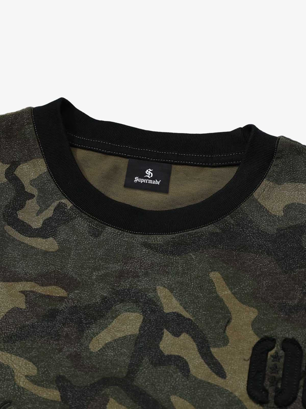 Camouflage Print Layered T-Shirt for Men - Perfect for Casual and Outdoor Wear 
