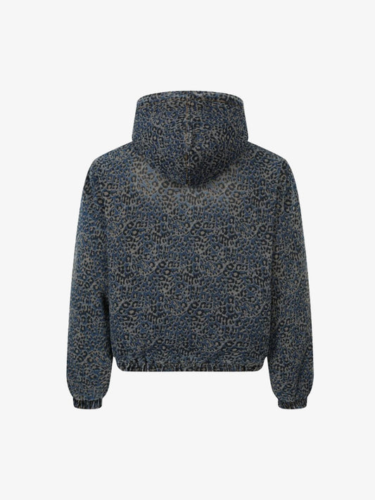 Vintage Lambswool Leopard Emblem Padded Jacket 