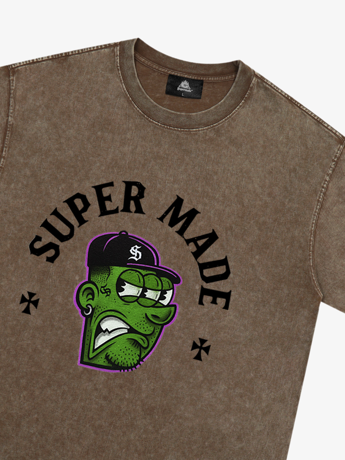 Graphic T-Shirt with Bold Monster Design for Casual Wear 