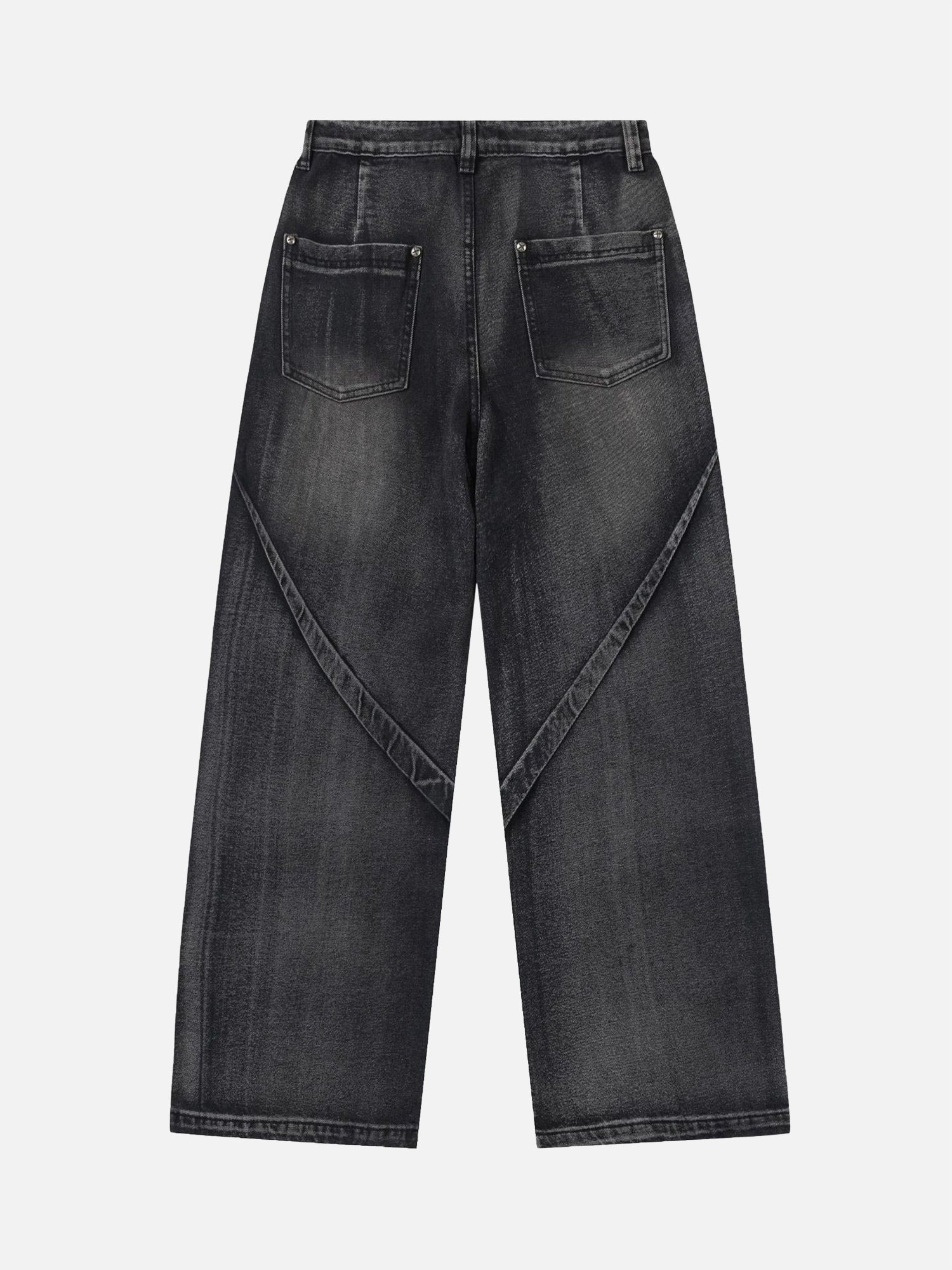 Thesupermade Beautiful Niche Design Multi-pleat Retro Jeans