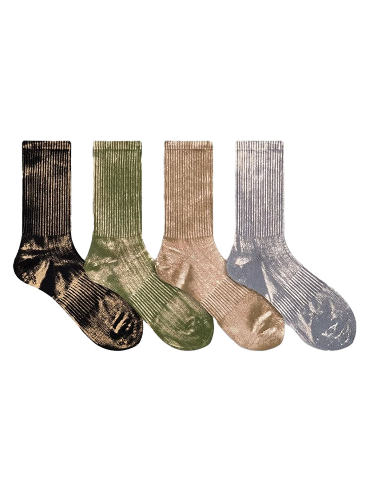 Thesupermade Workwear Distressed Tie-dyed Socks 