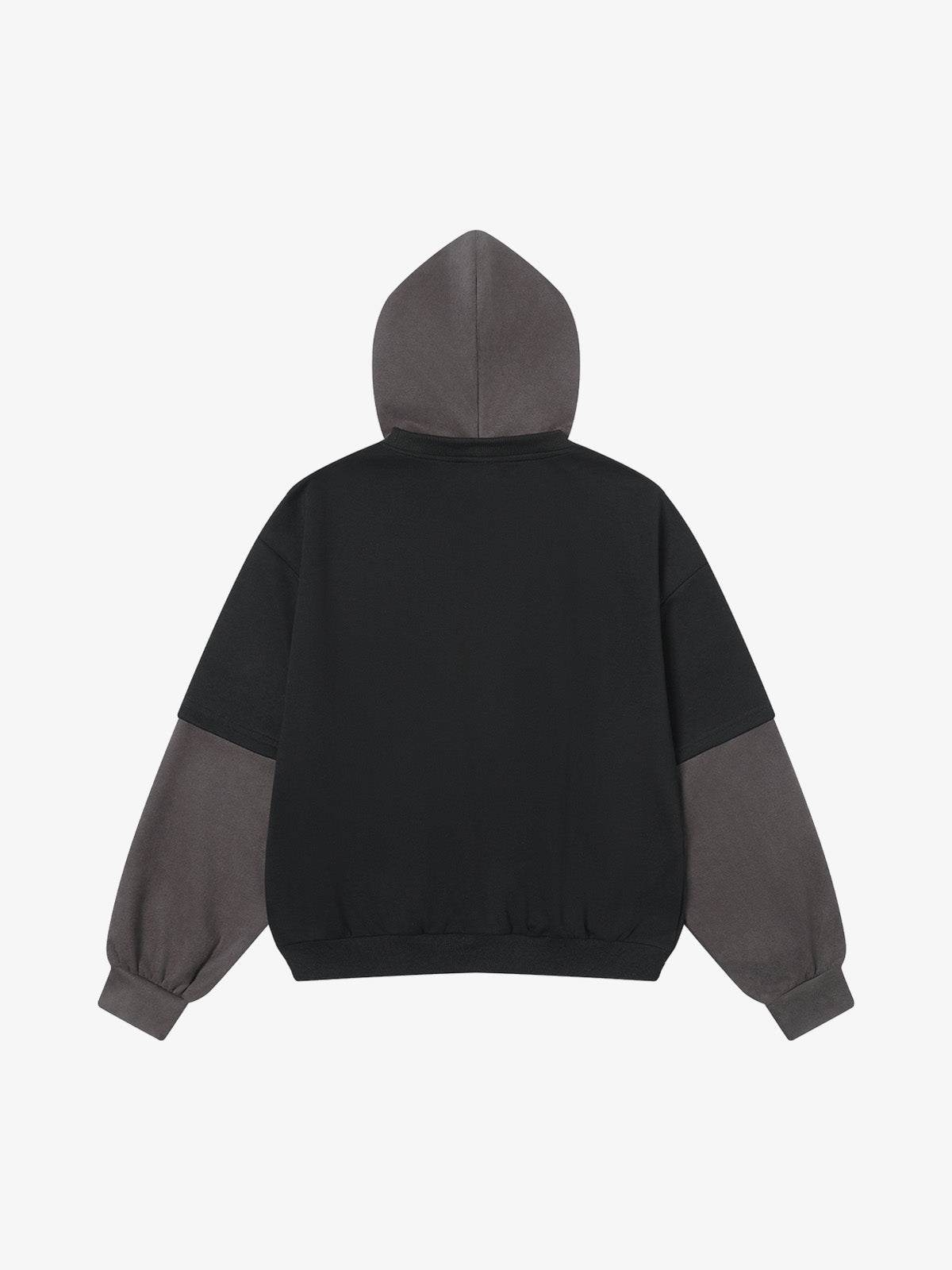 Street Faux Two-Piece Suede Hoodie 