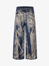 Wide-Leg Tie-Dye Denim Pants for Women - Fashionable and Comfortable Design 