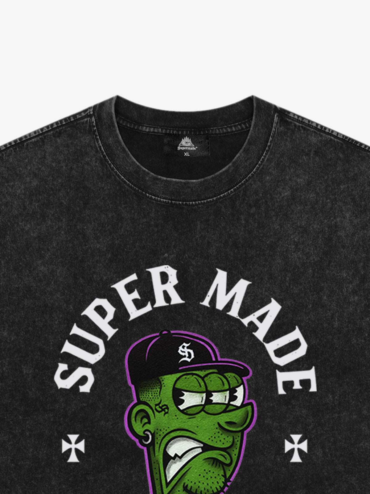 Graphic T-Shirt with Bold Monster Design for Casual Wear 