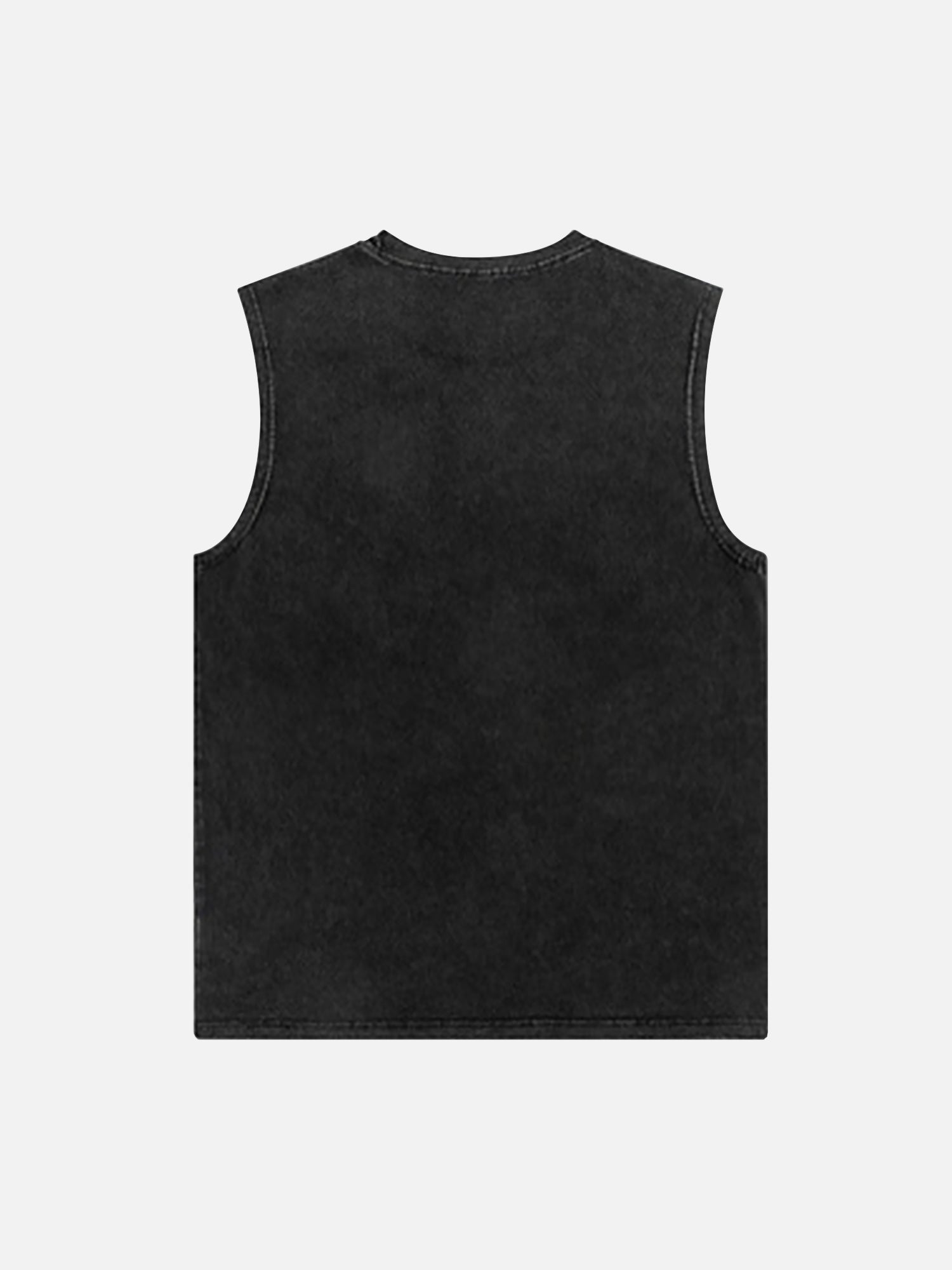 Thesupermade High Street Hiphop Washed Distressed Art Letter Vest