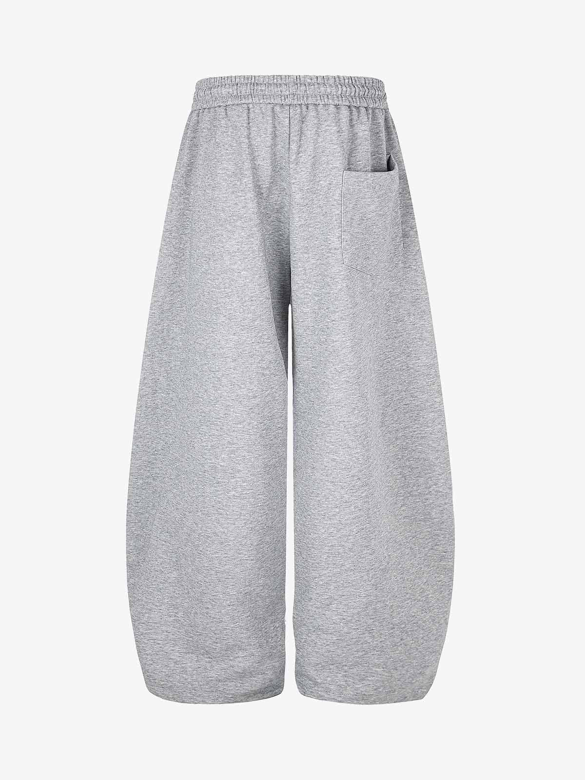 Flag Graphic Baggy Barrel Sweatpants