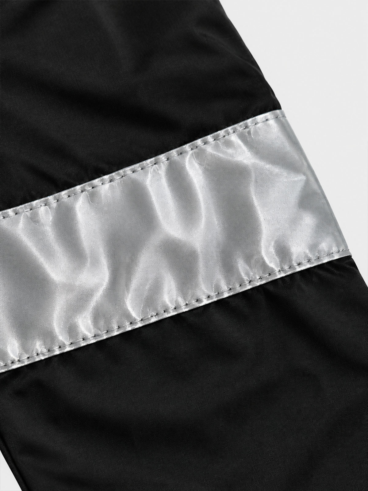Reflective Patchwork Embroidered Long Sleeve Tee