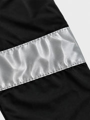 Reflective Patchwork Embroidered Long Sleeve Tee