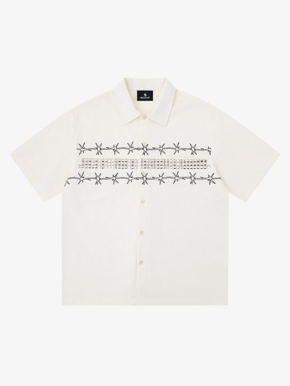Barbed Wire Graphic Short Sleeve Shirt 