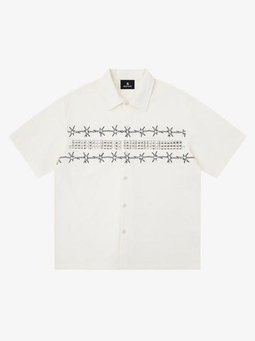 Barbed Wire Graphic Short Sleeve Shirt