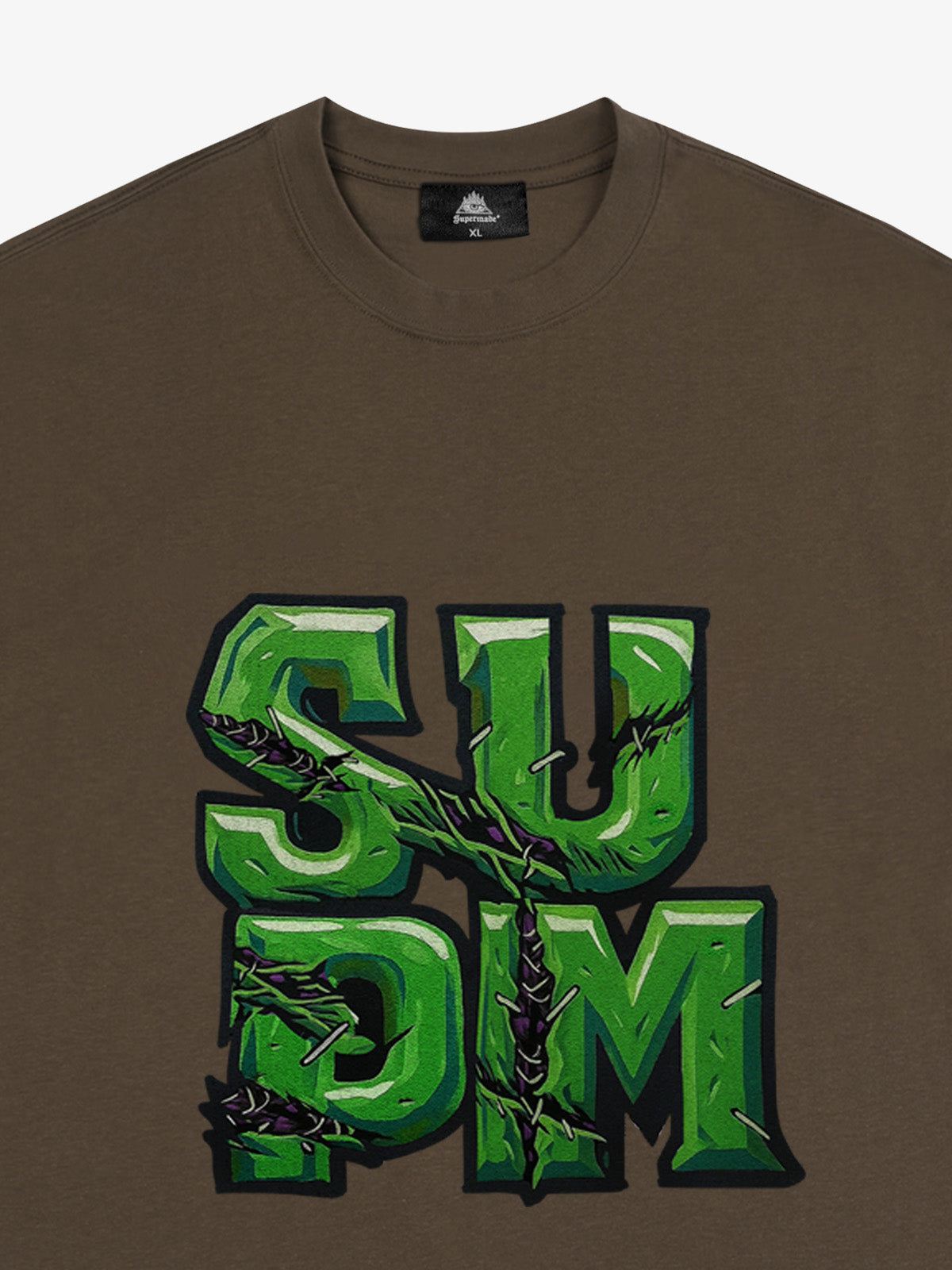 Supermade Street Green Thorn Font T-Shirt 