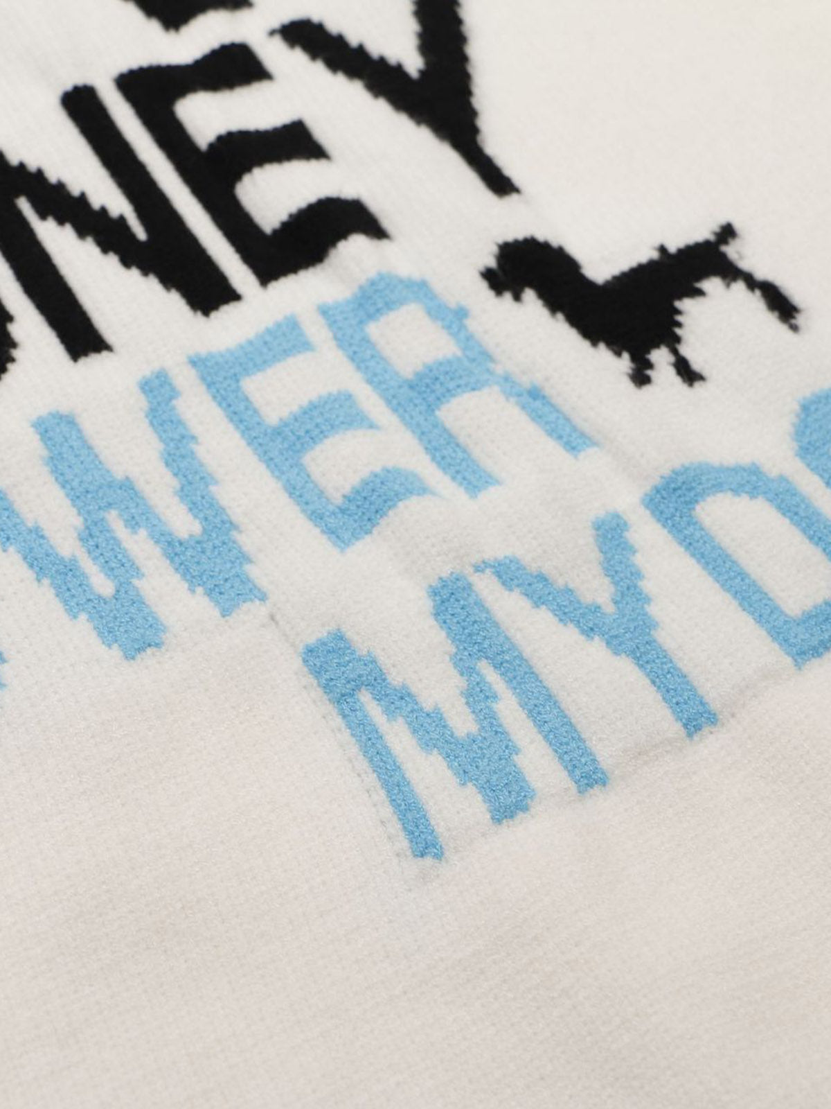 Stylish Graphic Sweater with Bold Typography and Fun Dog Design 