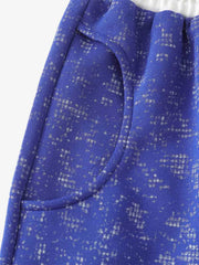 Textured Knit Wide-Leg Drawstring Pants