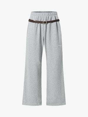 Wide-Leg Trousers with Adjustable Belt for Casual and Everyday Wear 