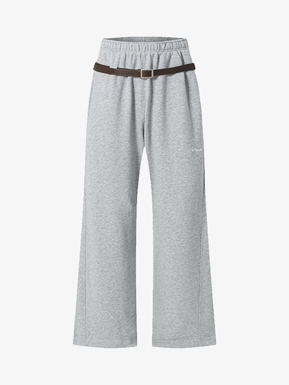 Wide-Leg Trousers with Adjustable Belt for Casual and Everyday Wear 