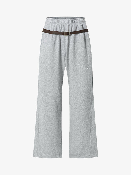 Wide-Leg Trousers with Adjustable Belt for Casual and Everyday Wear 