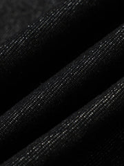 Stand Collar Clasp Detail Denim Jacket 