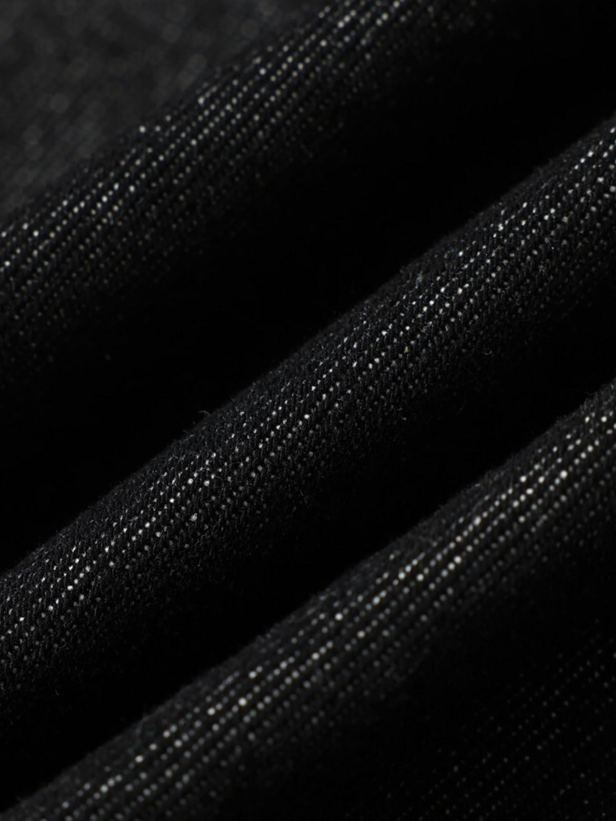 Dark Denim Toggle Button Jacket with Stand Collar and Front Pockets 