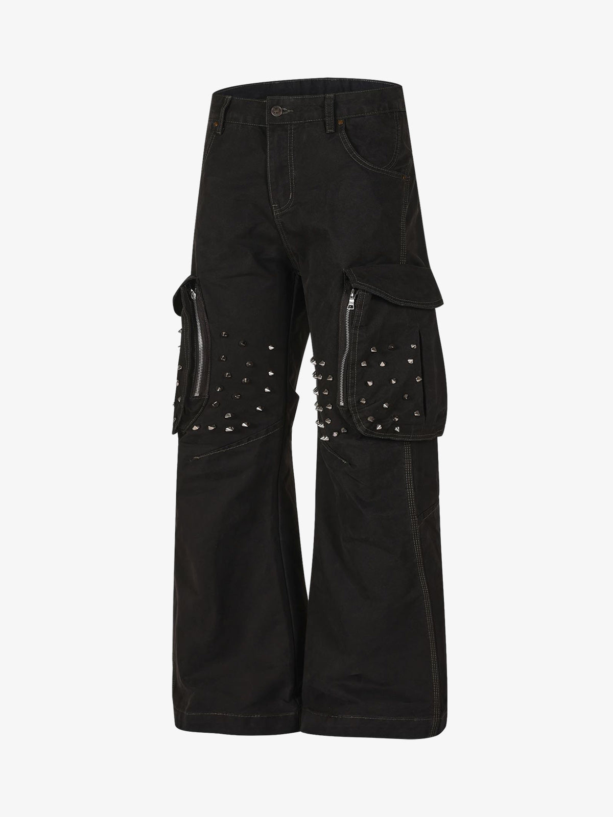 Studded Multi-Pocket Cargo Pants