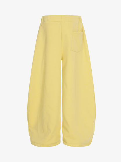 Star Patch Wide Leg Drawstring Sweatpants